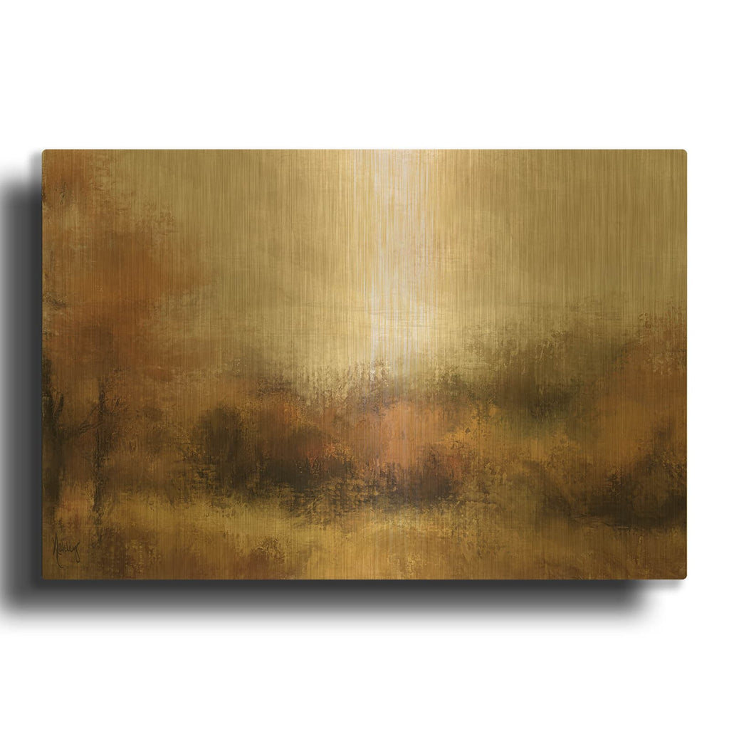 'Autumn Haze' By Ashley Bradley Gold Metal Wall Art