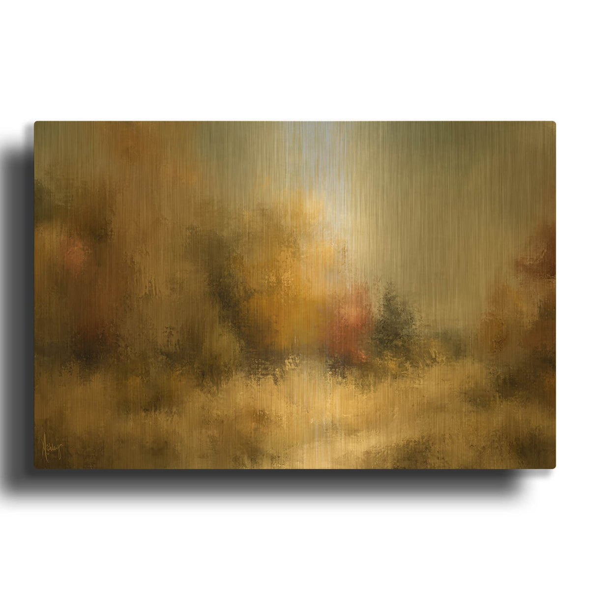 'Autumn Splendor' By Ashley Bradley Gold Metal Wall Art