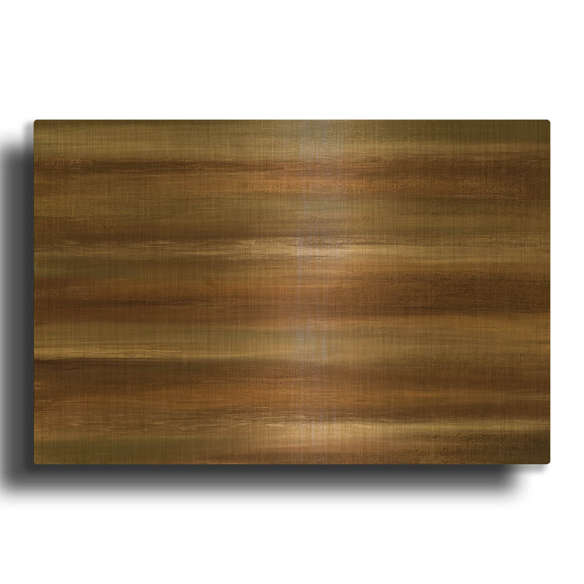 'Modern Fall Abstract' By Ashley Bradley Gold Metal Wall Art