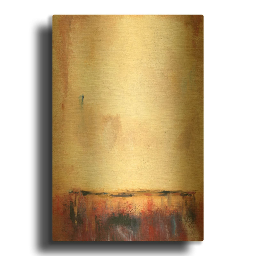 'Autumn Forest' By Svetlana Aleynikova Gold Metal Wall Art