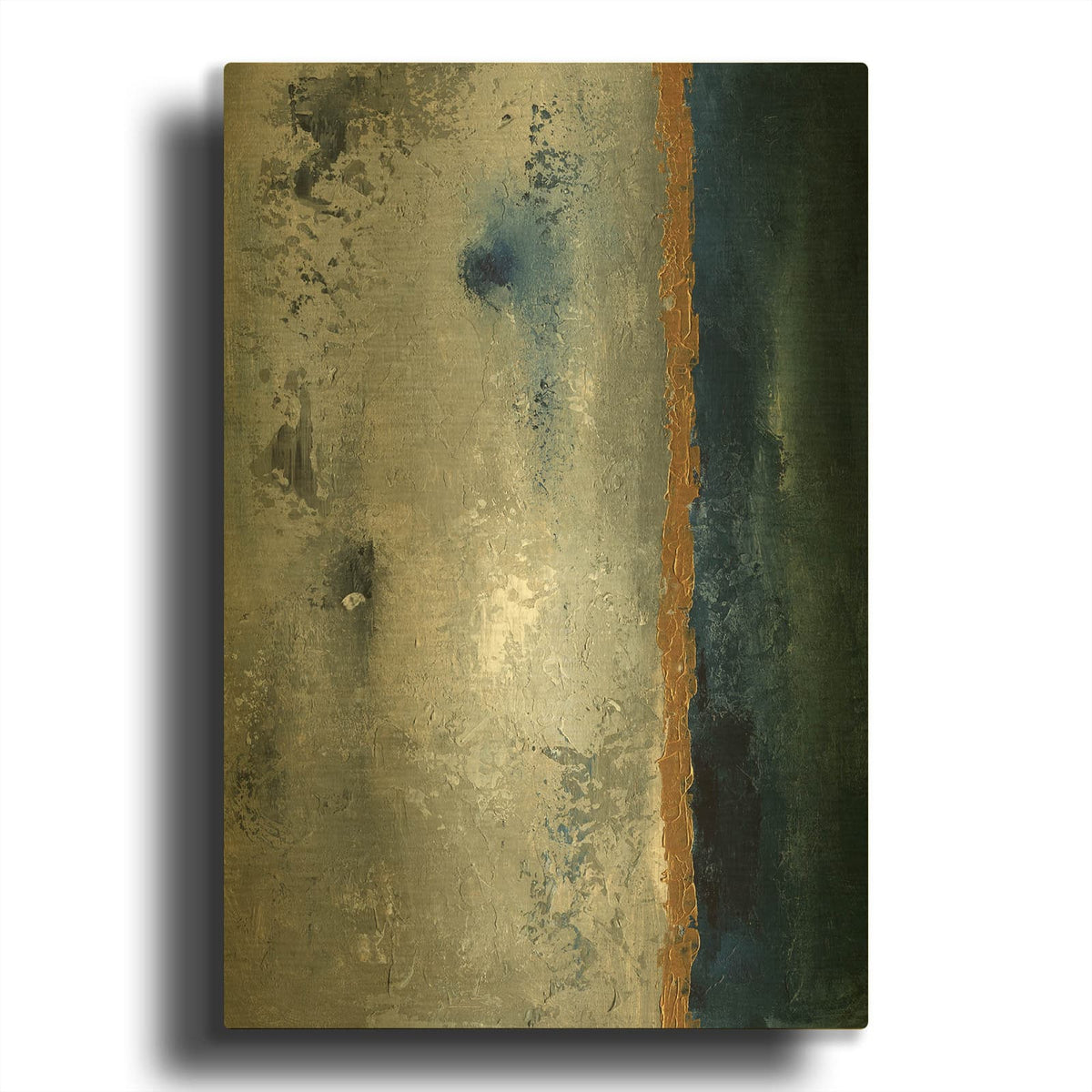 'Beach Port 1' By Svetlana Aleynikova Gold Metal Wall Art