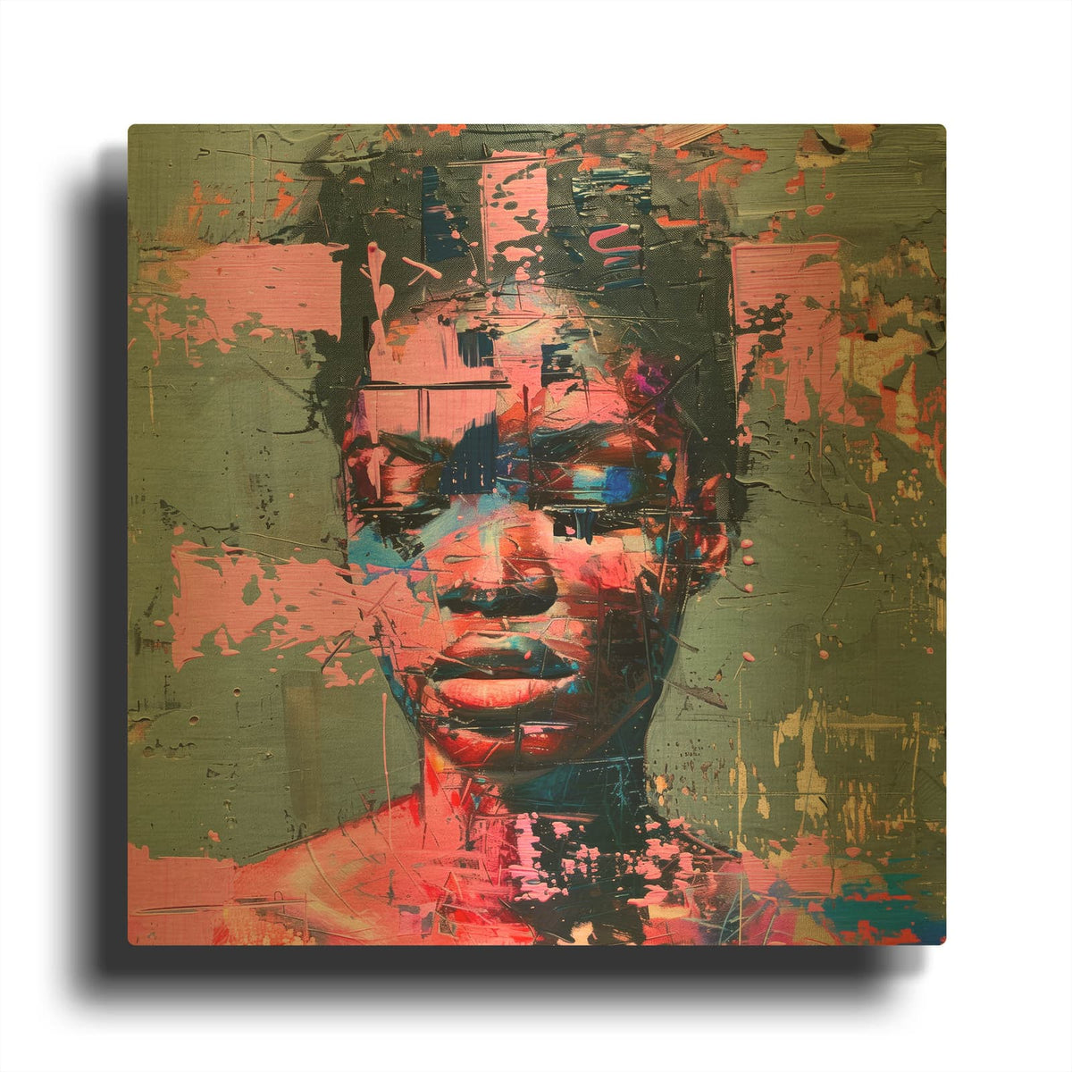 'Chromatic Whispers' By Svetlana Aleynikova Gold Metal Wall Art