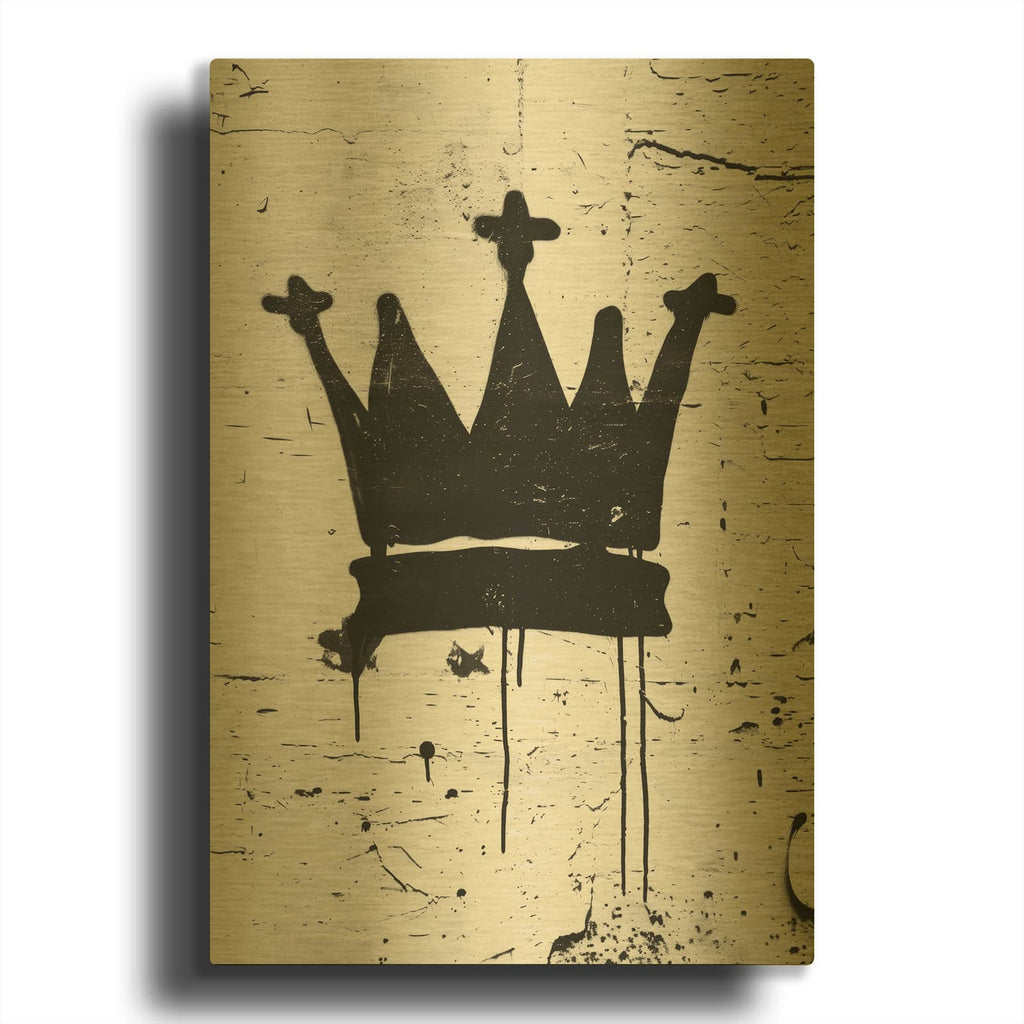 'Crown' By Svetlana Aleynikova Gold Metal Wall Art