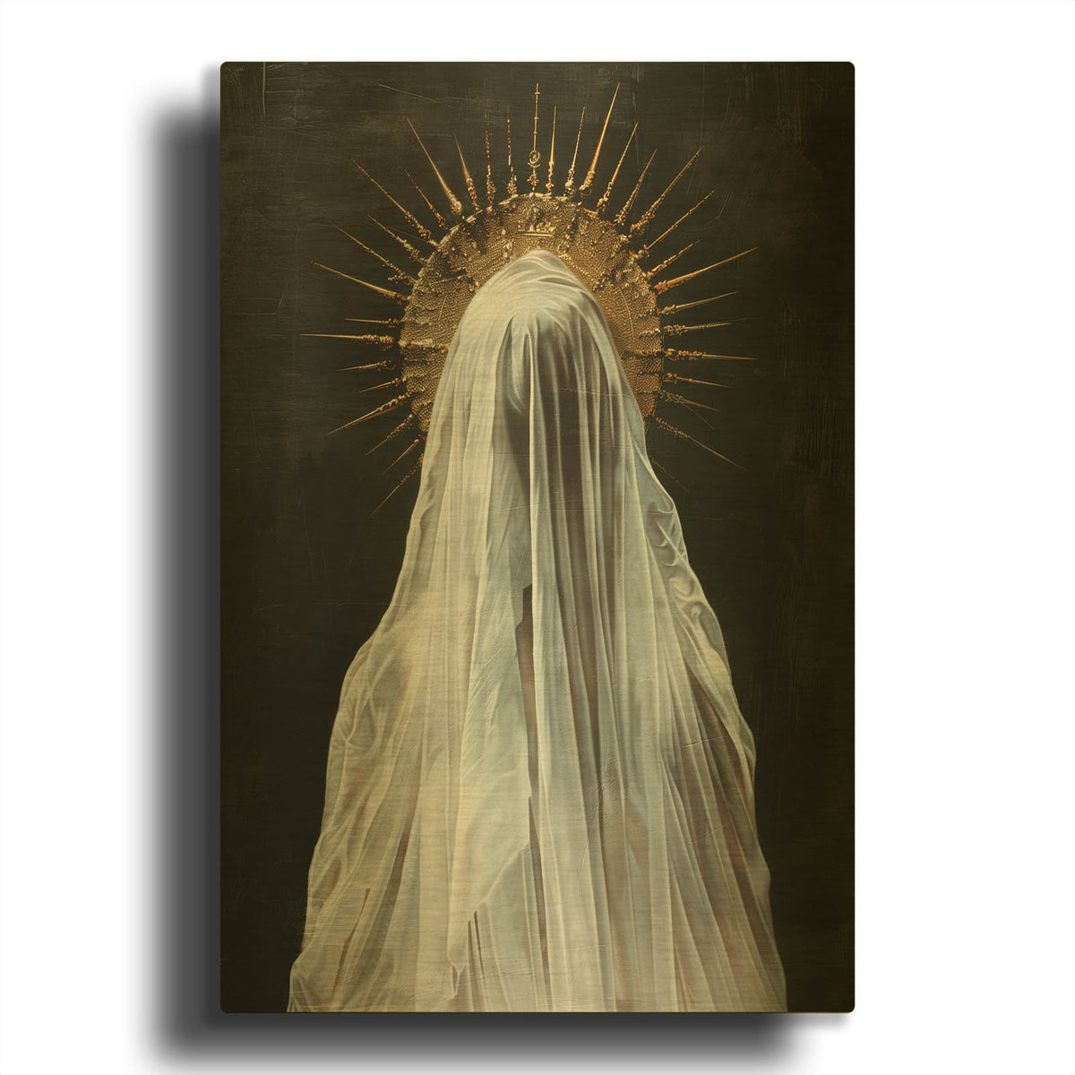 'Crowned Figure' By Svetlana Aleynikova Gold Metal Wall Art