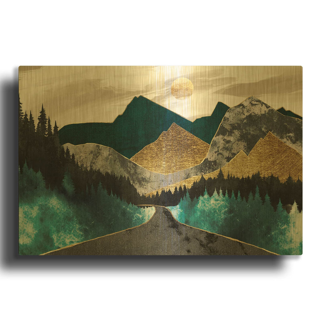 'Gold Mountain' By Svetlana Aleynikova Gold Metal Wall Art