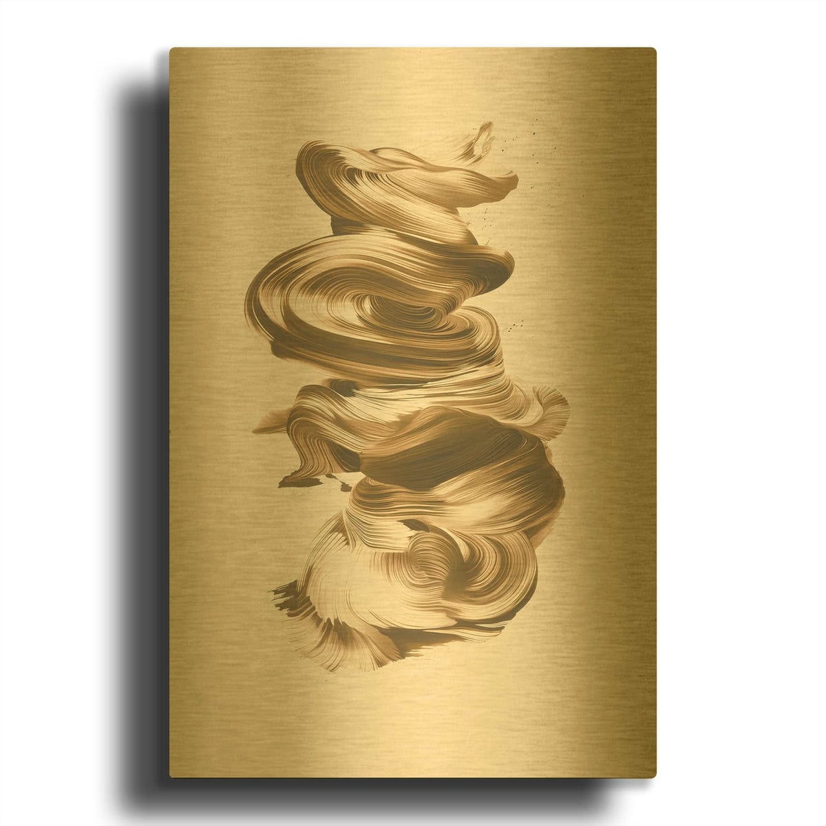 'Gold Storm' By Svetlana Aleynikova Gold Metal Wall Art