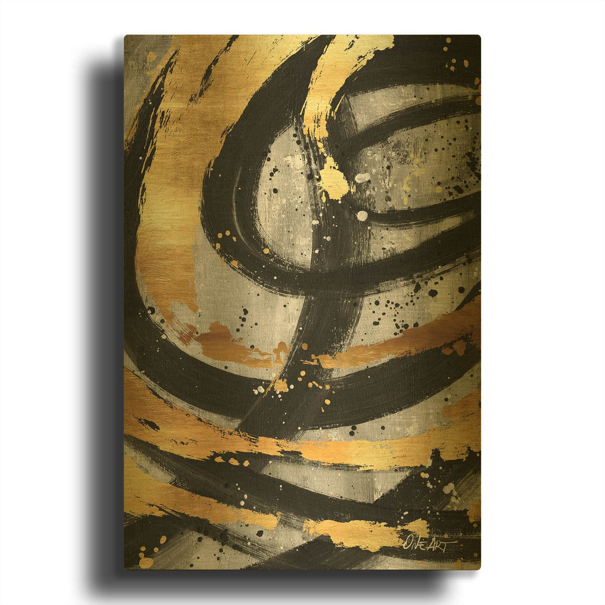 'Golden Circles' By Svetlana Aleynikova Gold Metal Wall Art