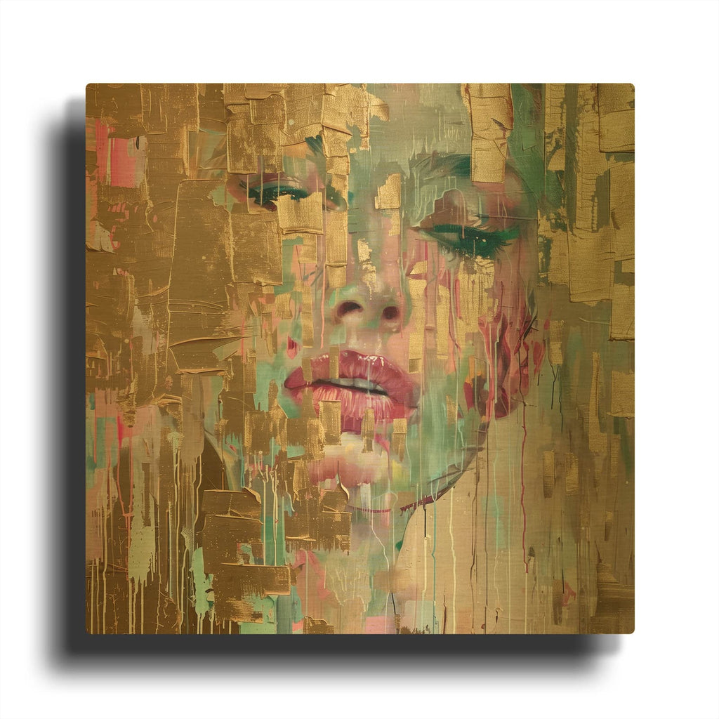'Golden Dreamscape' By Svetlana Aleynikova Gold Metal Wall Art