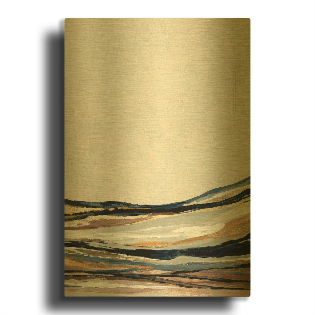'Golden Hills' By Svetlana Aleynikova Gold Metal Wall Art