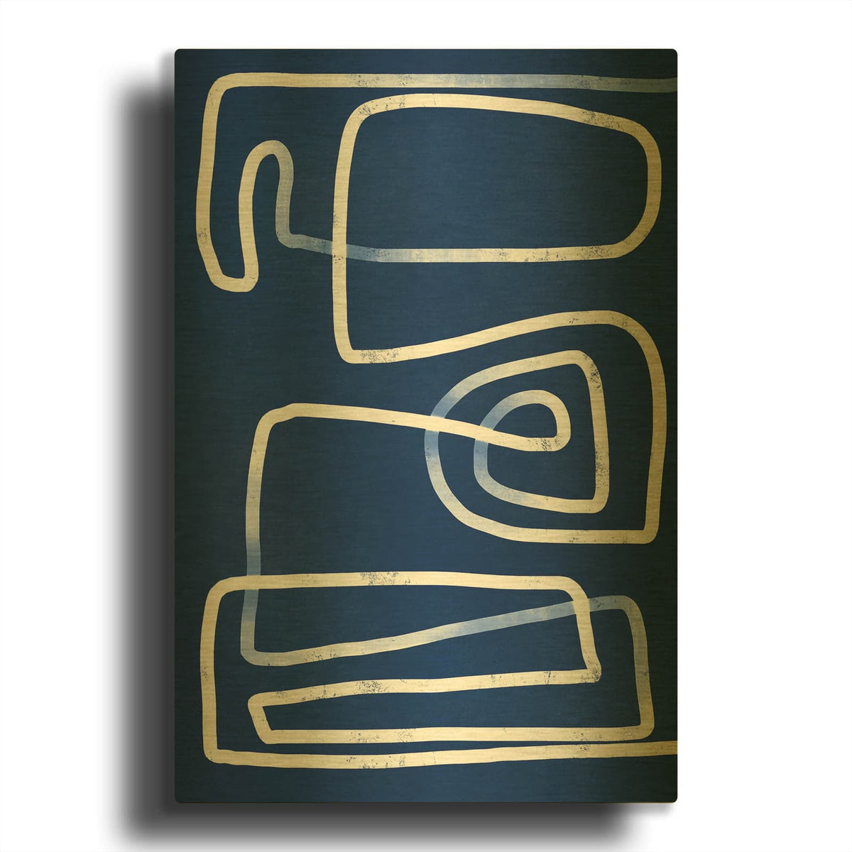 'Maze' By Svetlana Aleynikova Gold Metal Wall Art