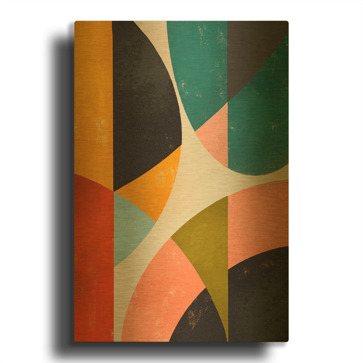 'Split Circles' By Svetlana Aleynikova Gold Metal Wall Art