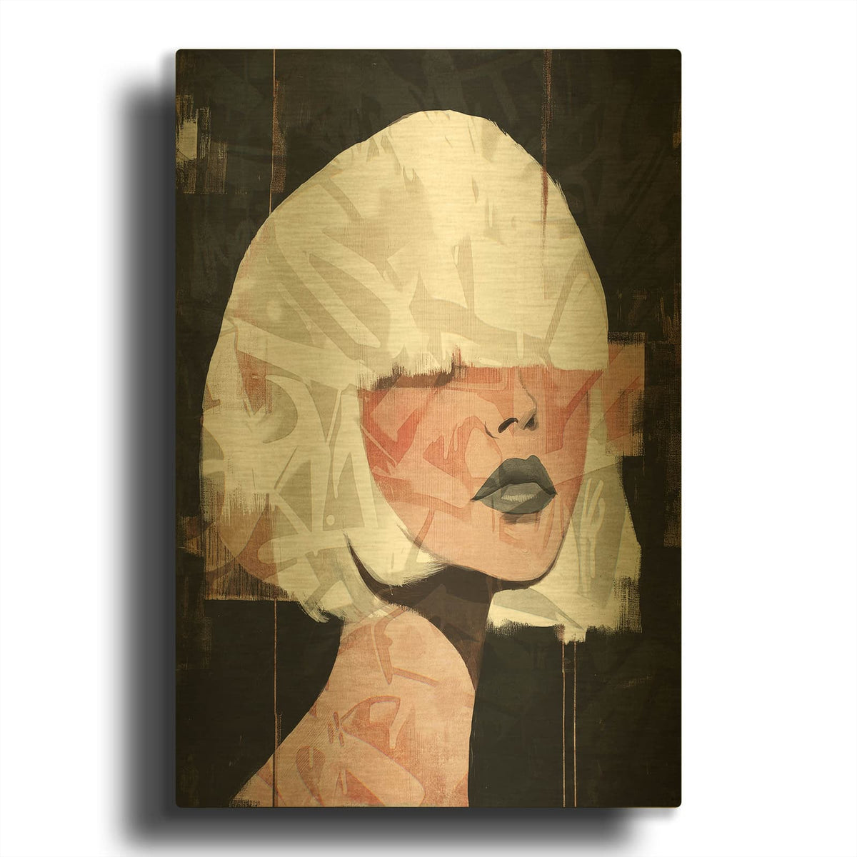 'Street Style Glam' By Svetlana Aleynikova Gold Metal Wall Art