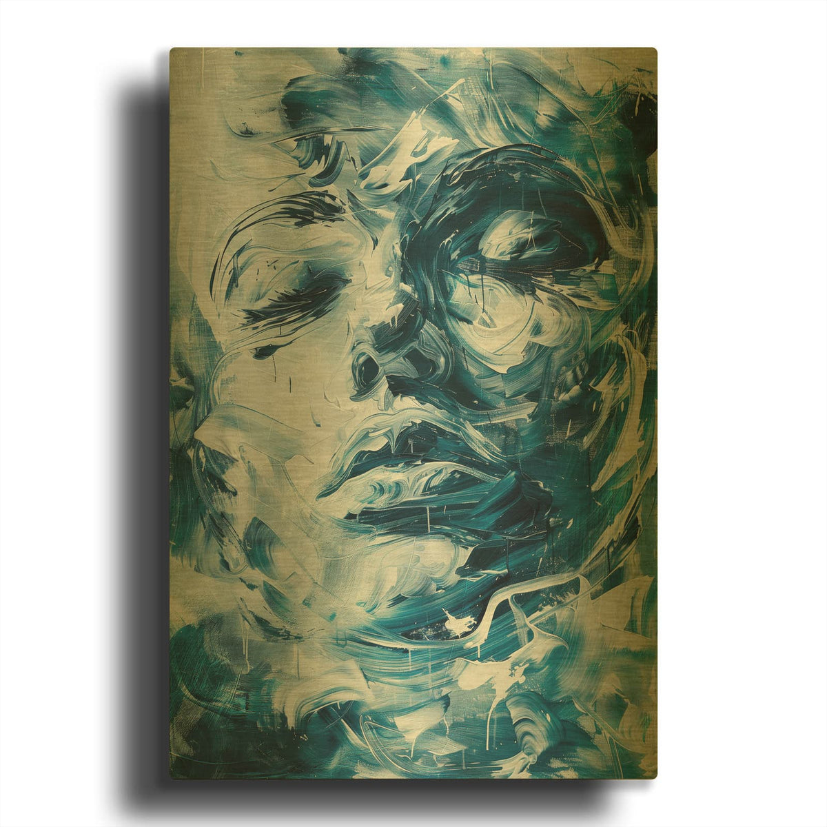 'Swirls Of Her Part 1' By Svetlana Aleynikova Gold Metal Wall Art