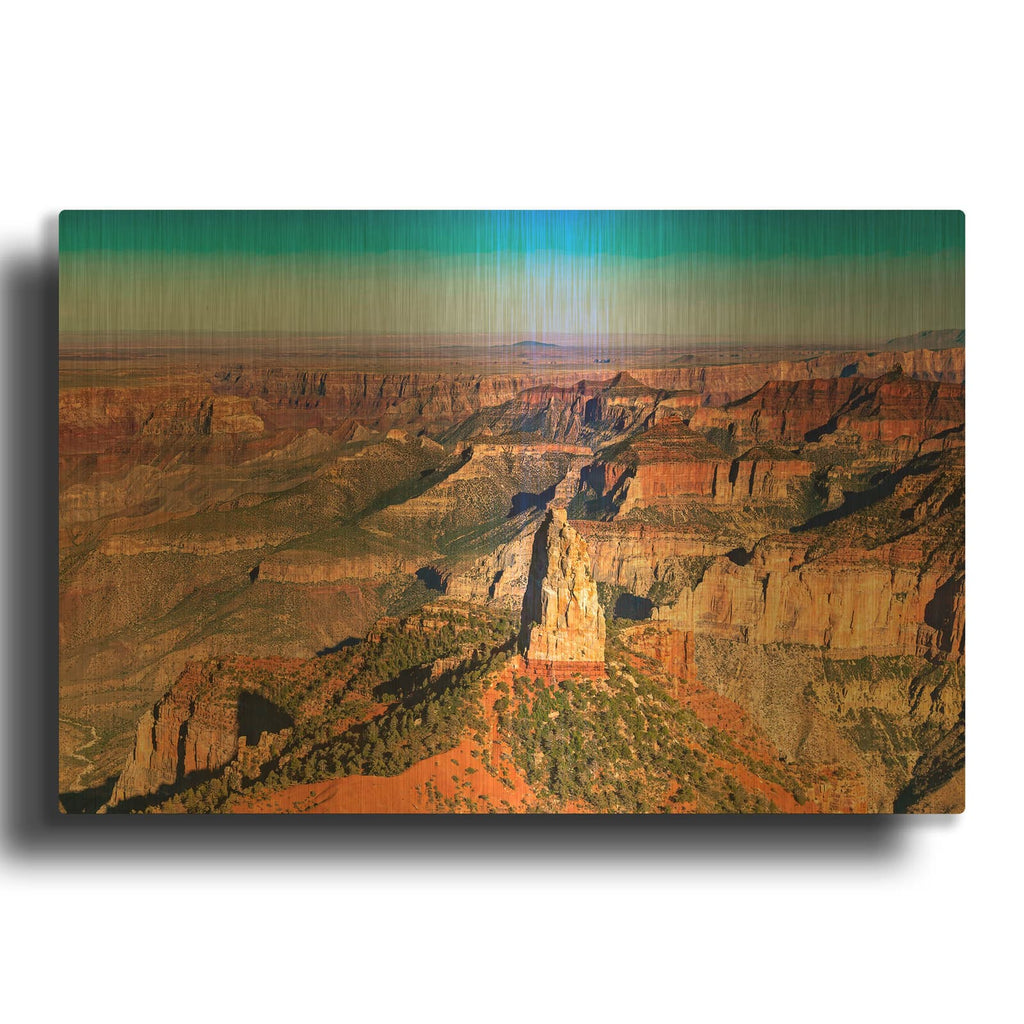 'Grand Canyon Point' By Luxe Gold Metal Wall Art