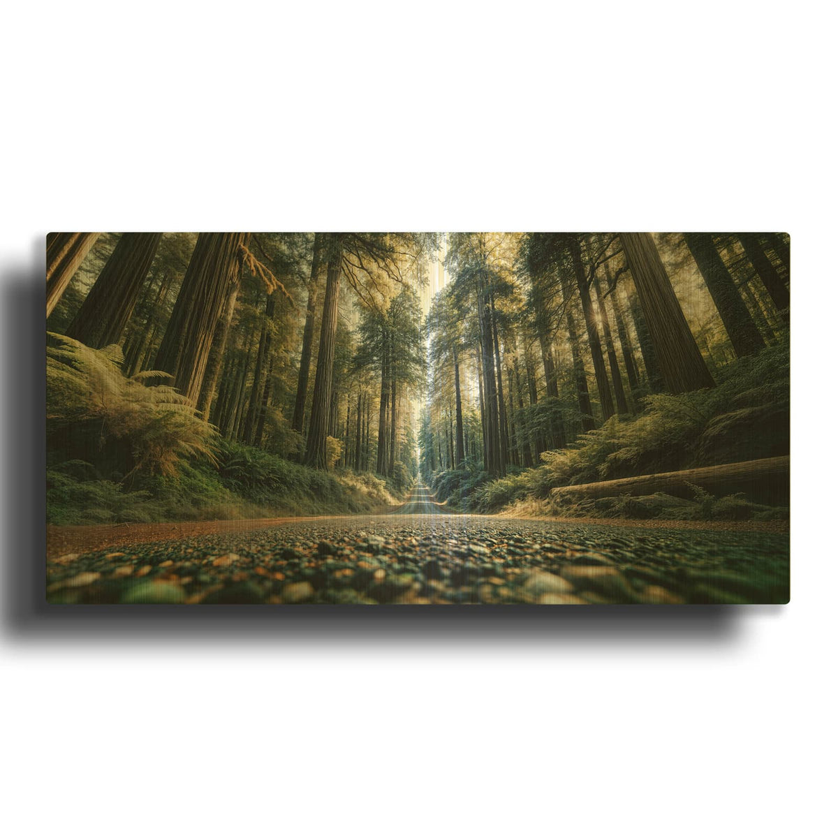 'Road Ahead 3' By Rey Klimt Gold Metal Wall Art