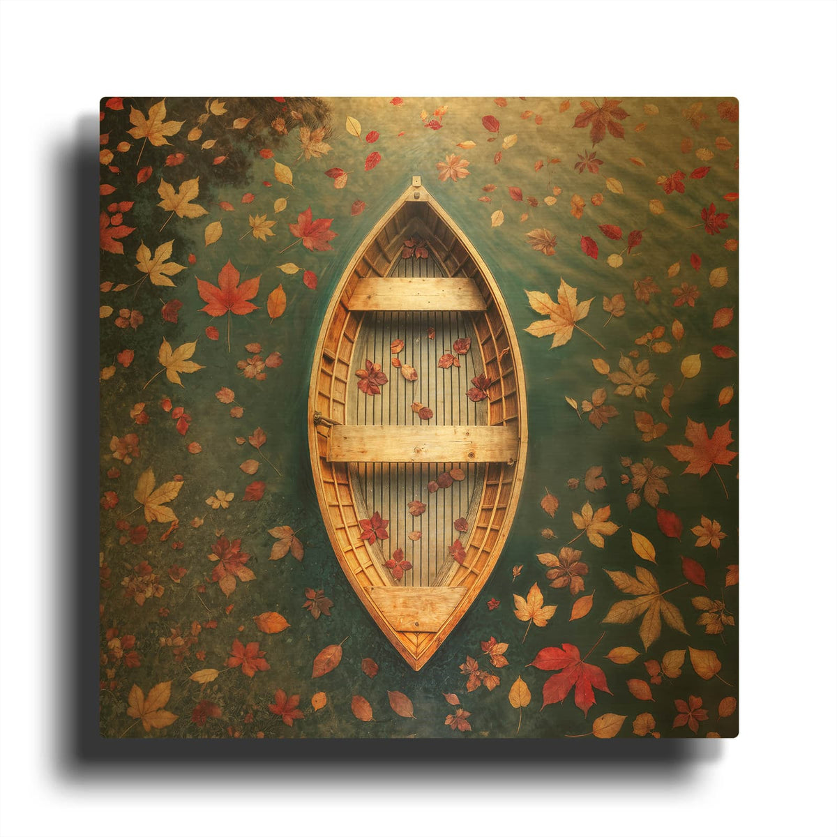 'Free Floating' By Rey Klimt Gold Metal Wall Art