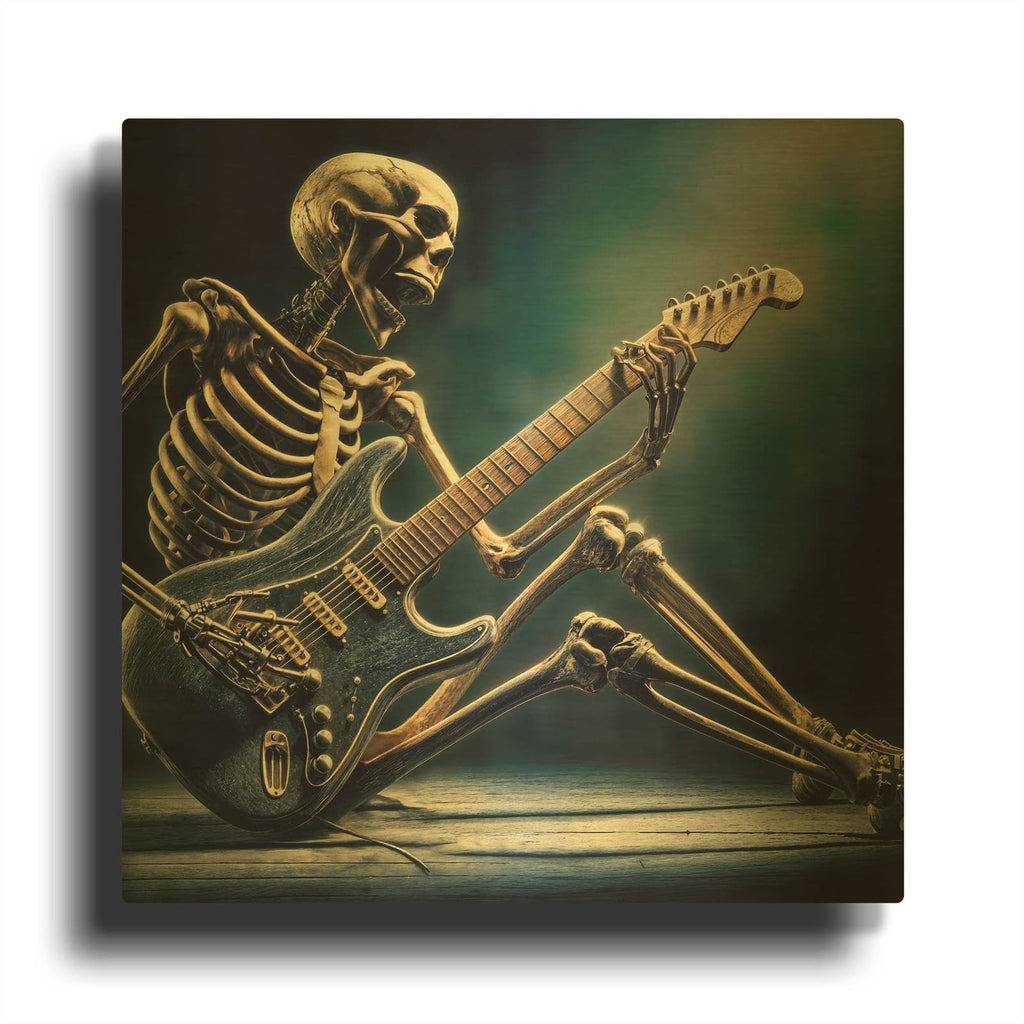 'Music Is My Life' By Rey Klimt Gold Metal Wall Art