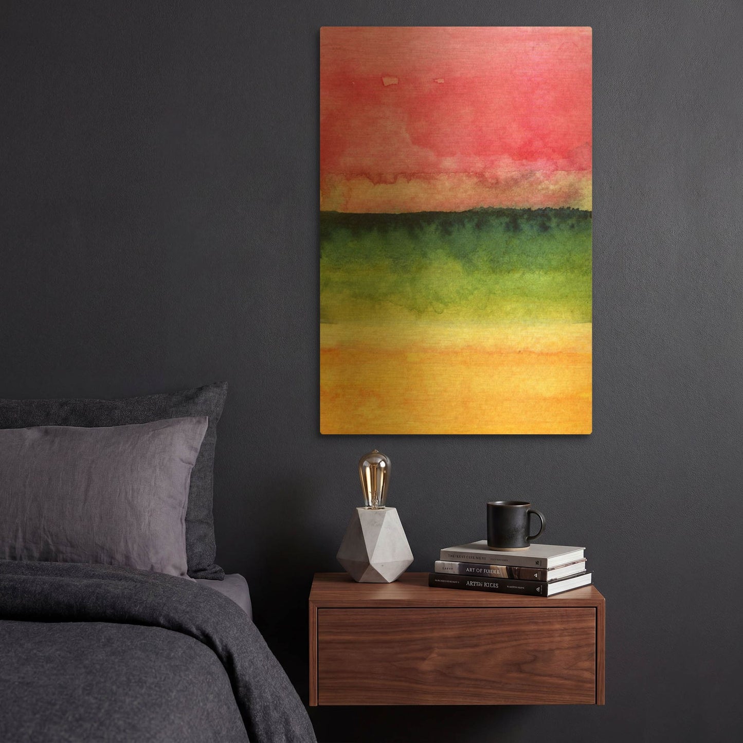 'Awakened' By Linda Woods Gold Metal Wall Art