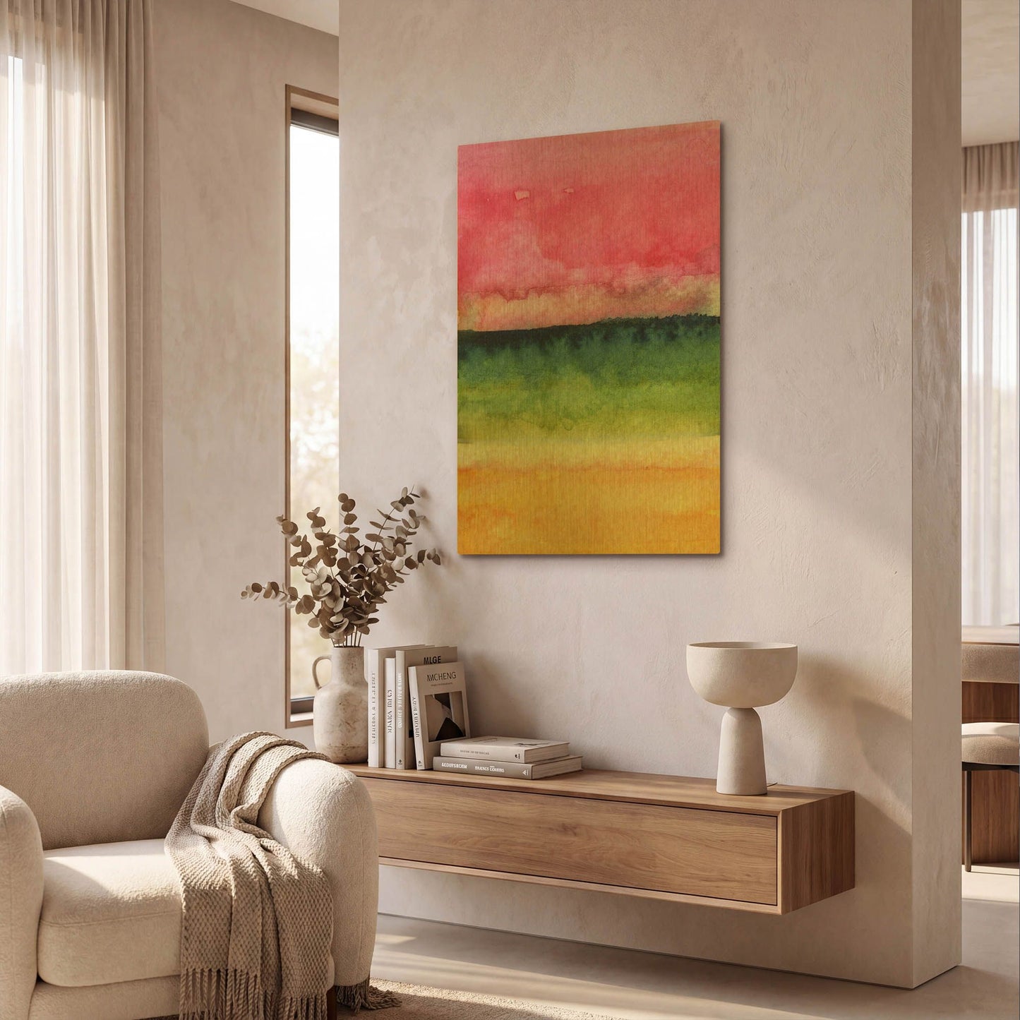 'Awakened' By Linda Woods Gold Metal Wall Art