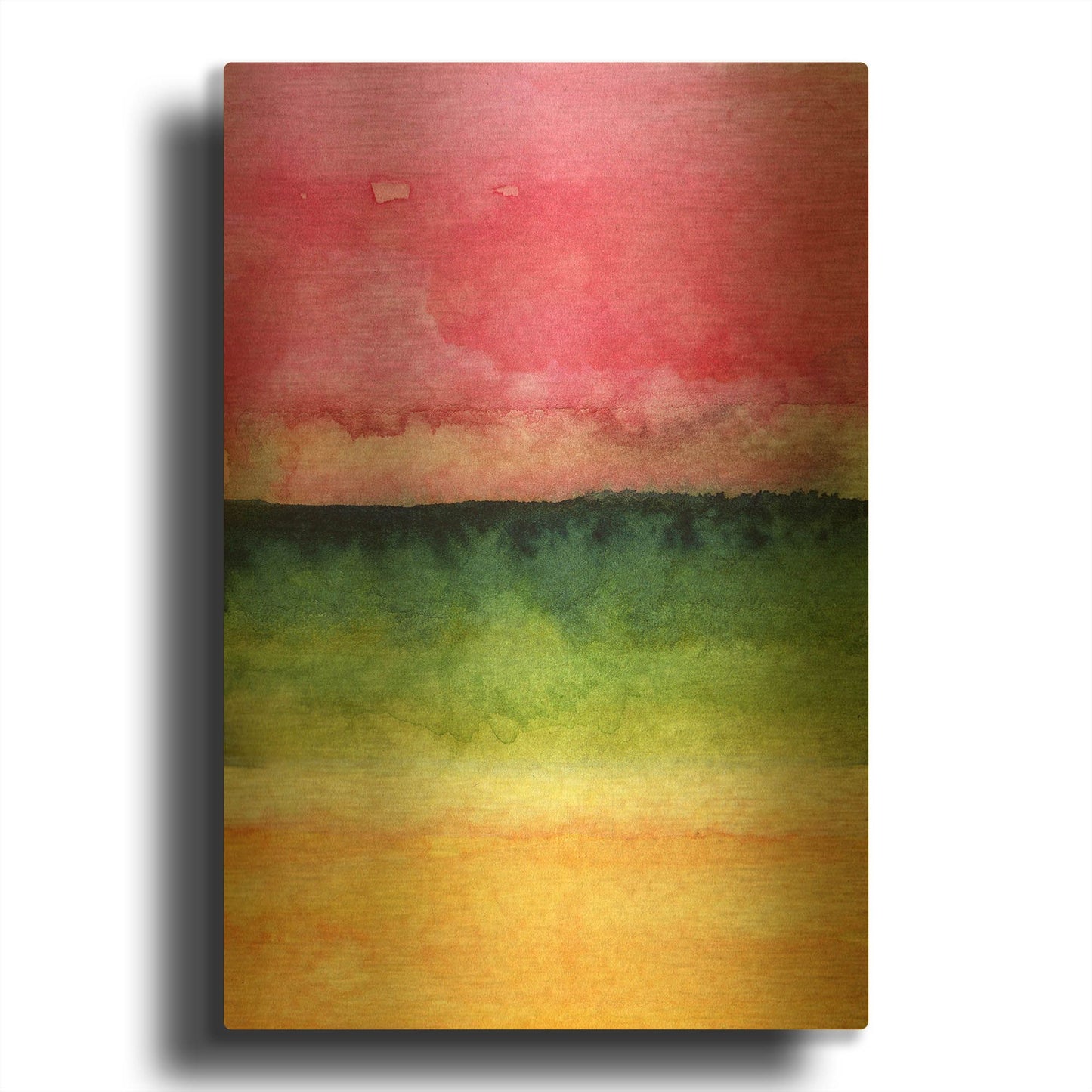'Awakened' By Linda Woods Gold Metal Wall Art
