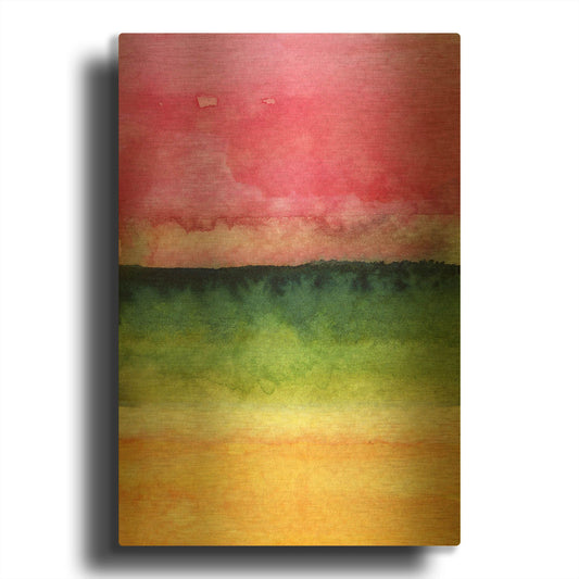 'Awakened' By Linda Woods Gold Metal Wall Art
