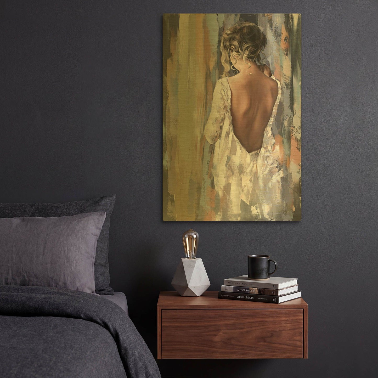 'Lavender' By Alexander Gunin Gold Metal Wall Art