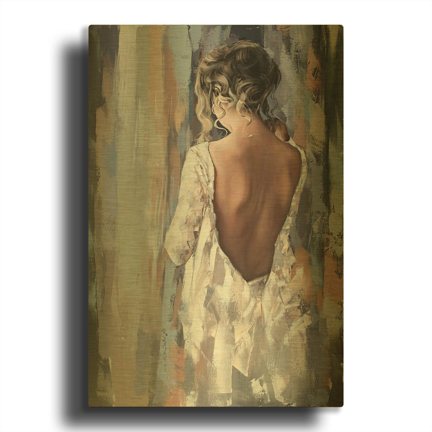 'Lavender' By Alexander Gunin Gold Metal Wall Art