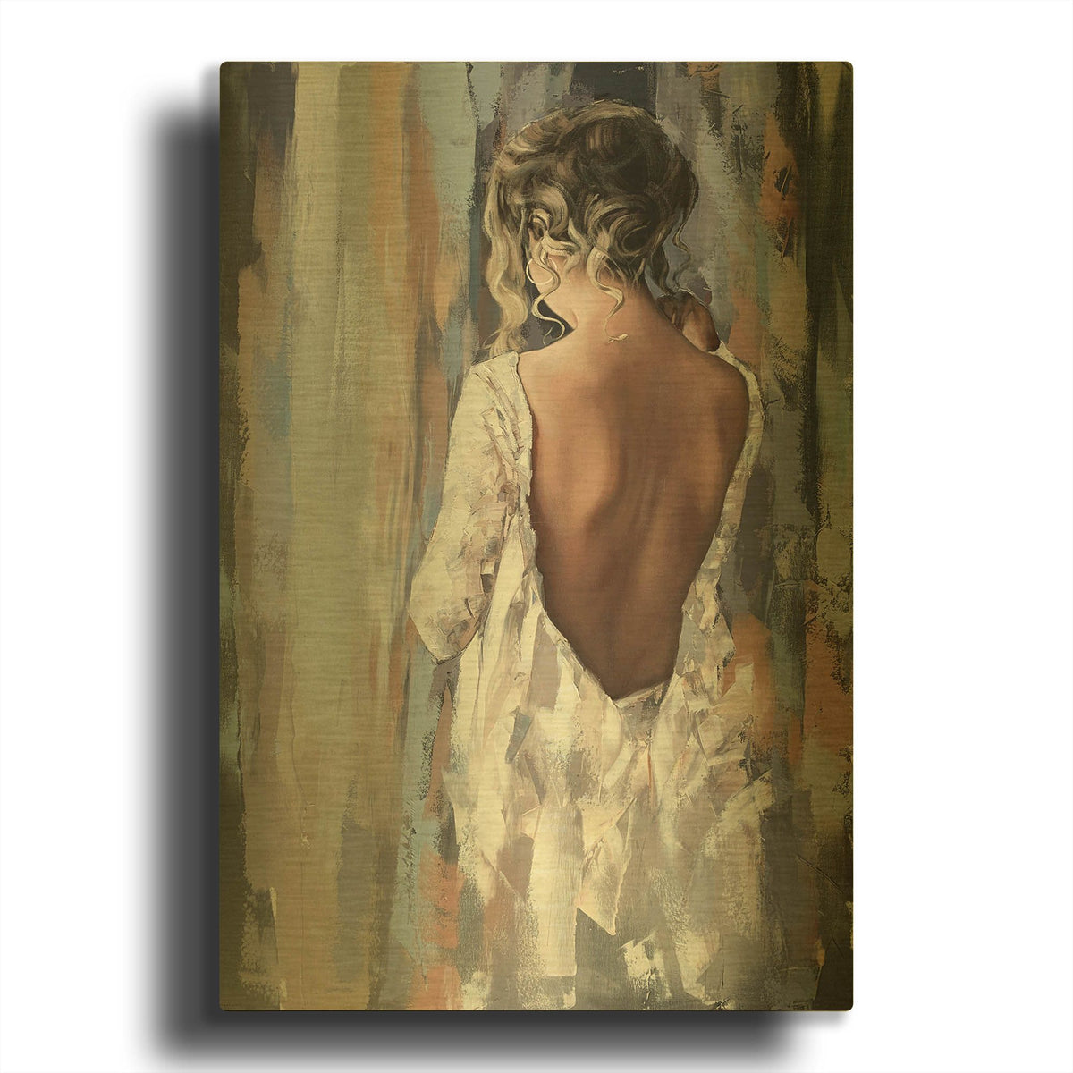 'Lavender' By Alexander Gunin Gold Metal Wall Art