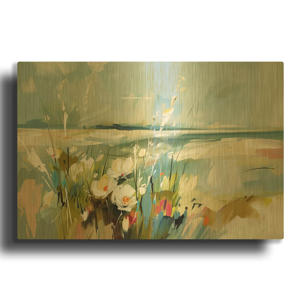 'Diversity In Shades 13' By Irena Orlov Gold Metal Wall Art