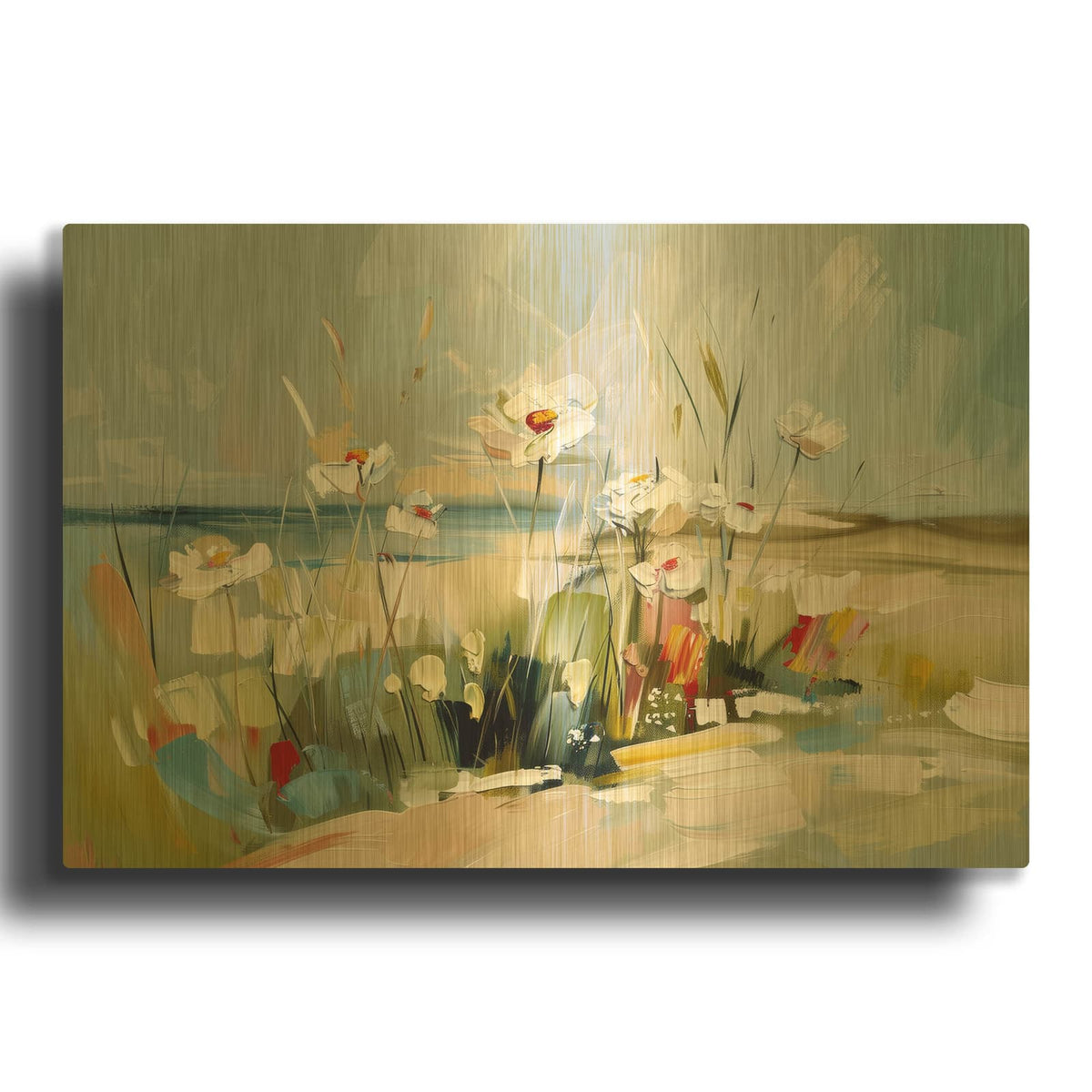 'Diversity In Shades 6' By Irena Orlov Gold Metal Wall Art