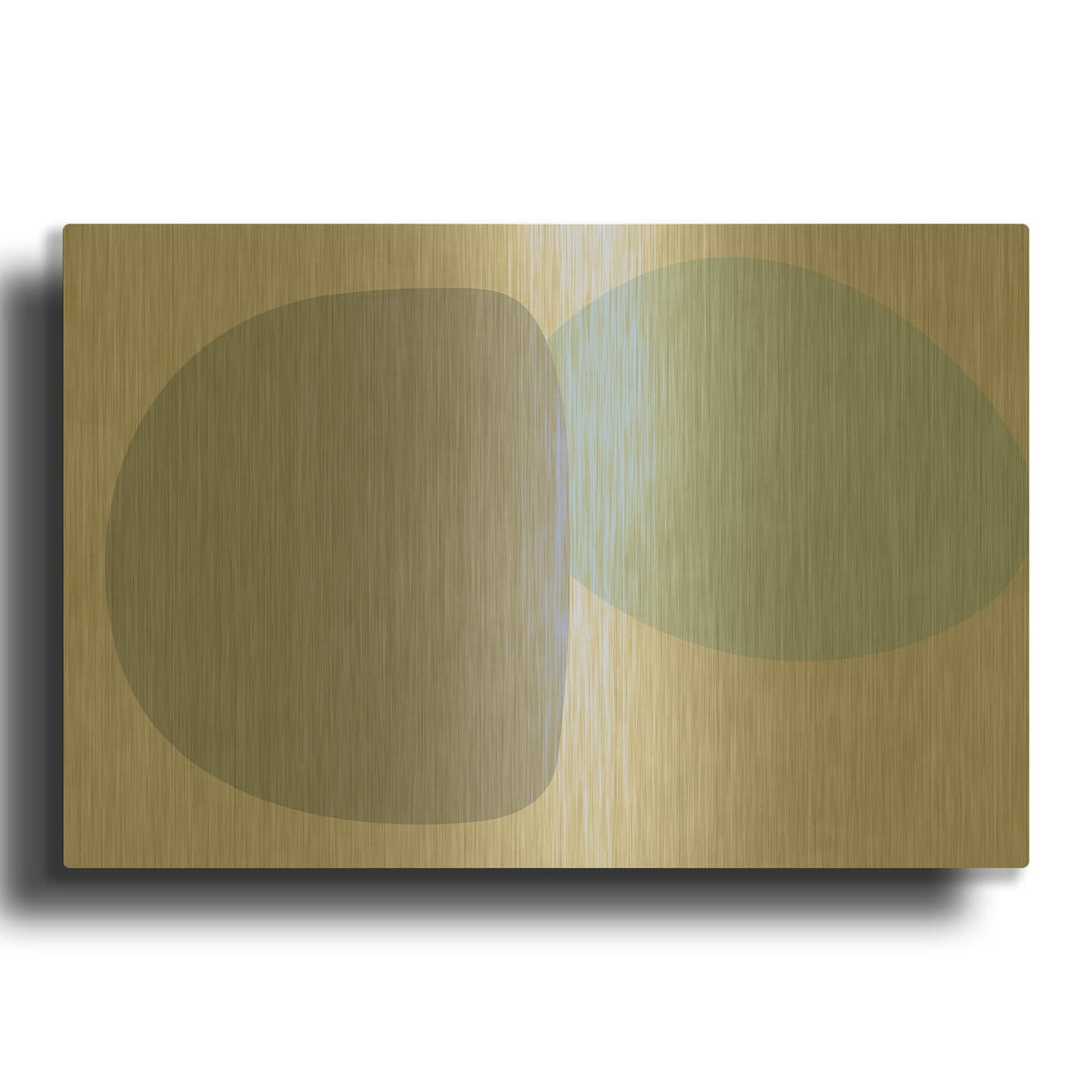 'Geometric Shapes Composition 3' By Irena Orlov Gold Metal Wall Art