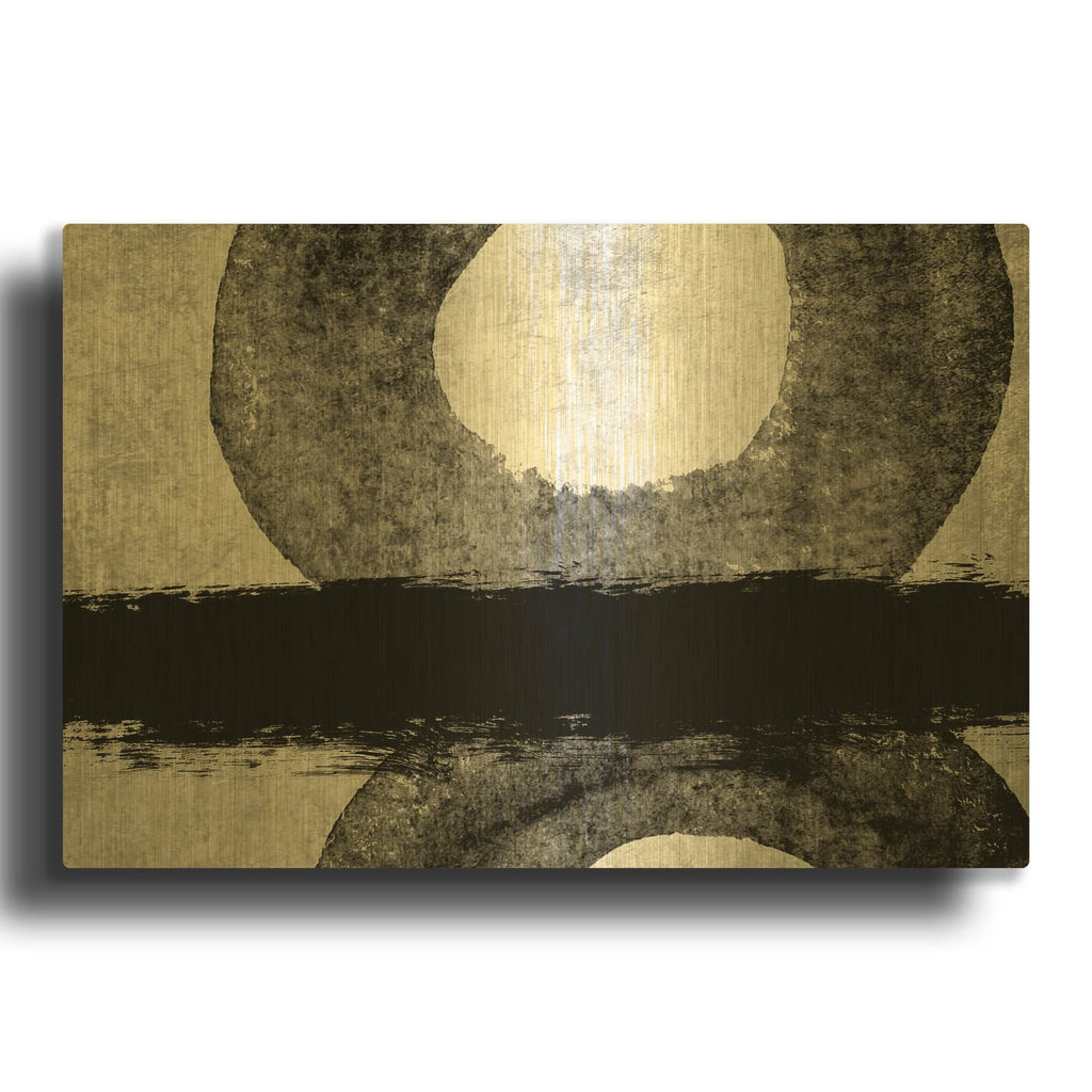 'Organic Shapes And Lines 3' By Irena Orlov Gold Metal Wall Art