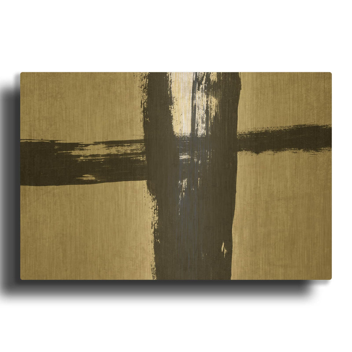 'Organic Shapes And Lines 5' By Irena Orlov Gold Metal Wall Art