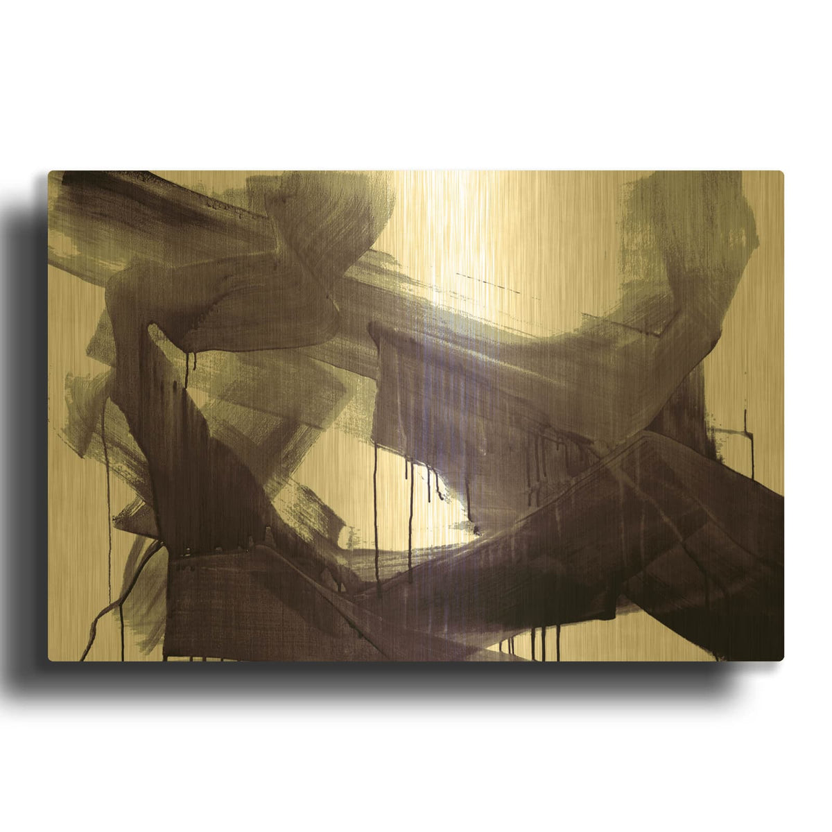 'Sargasso Sea 7' By Irena Orlov Gold Metal Wall Art
