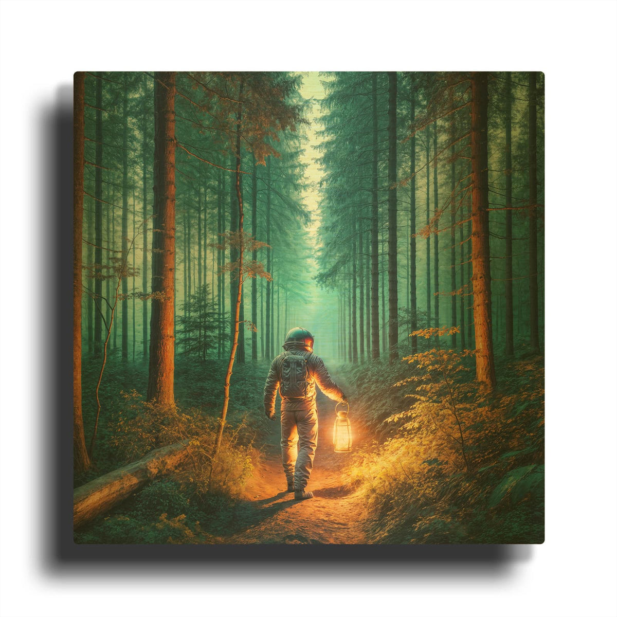 'Explorer' By Rey Klimt Gold Metal Wall Art