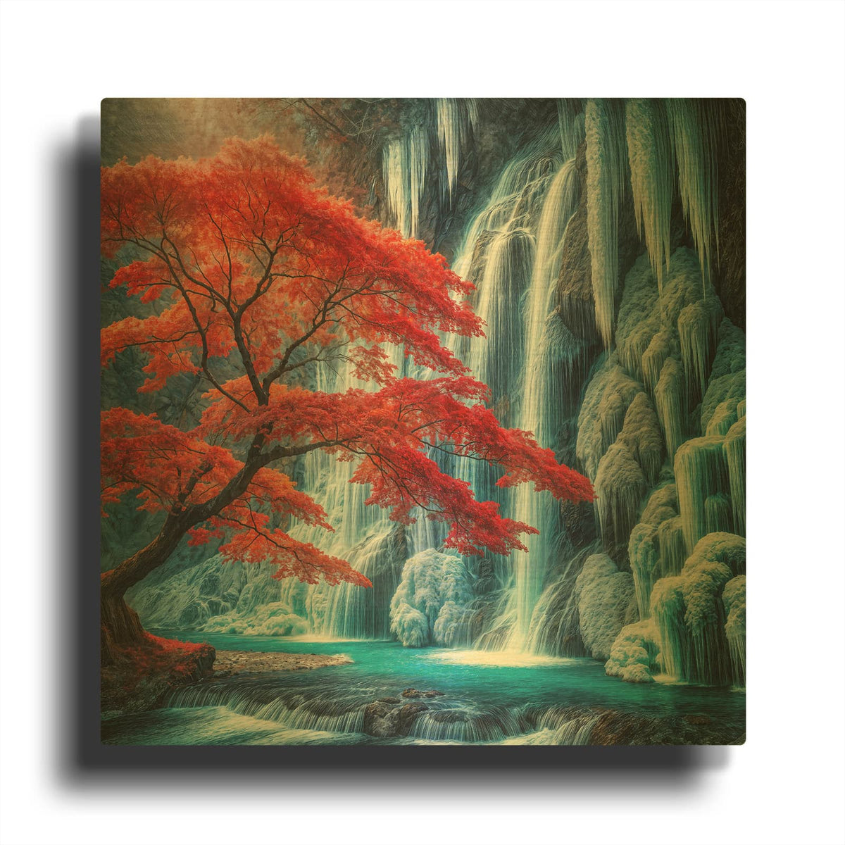'Still Standing' By Rey Klimt Gold Metal Wall Art