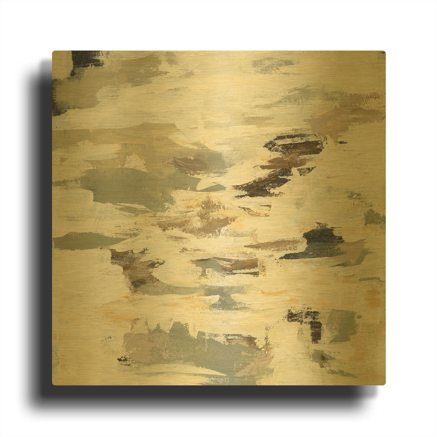 'Steps On Stones I' By Silvia Vassileva Gold Metal Wall Art