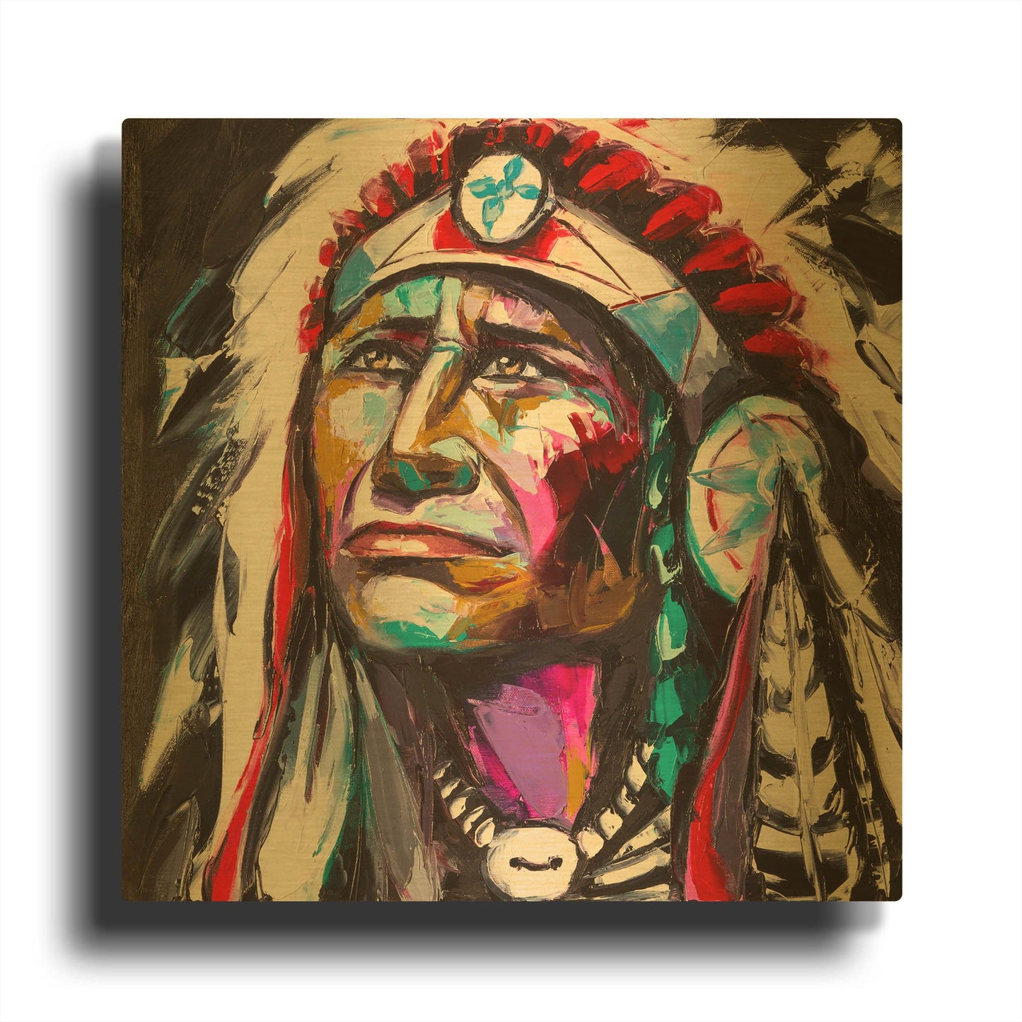 'Brave Hawk' By LUXE Gold Metal Wall Art