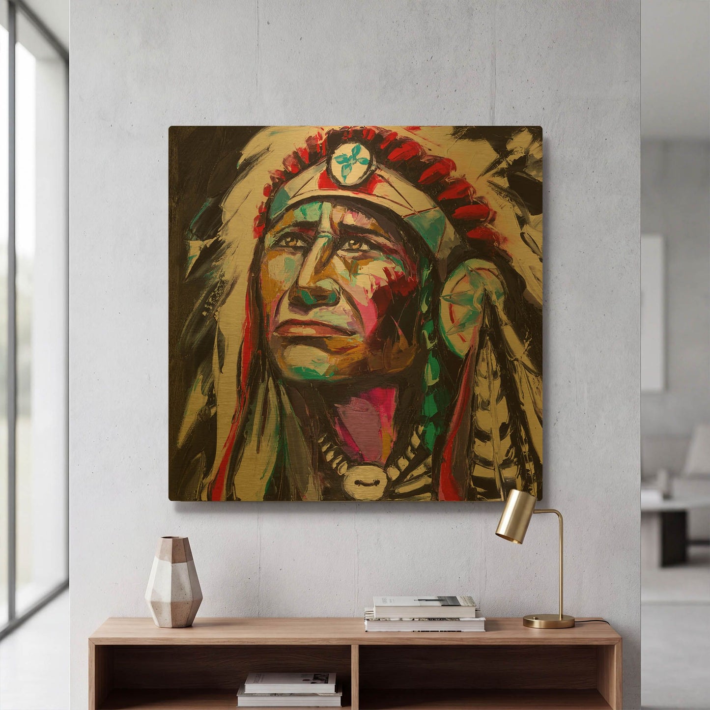'Brave Hawk' By LUXE Gold Metal Wall Art