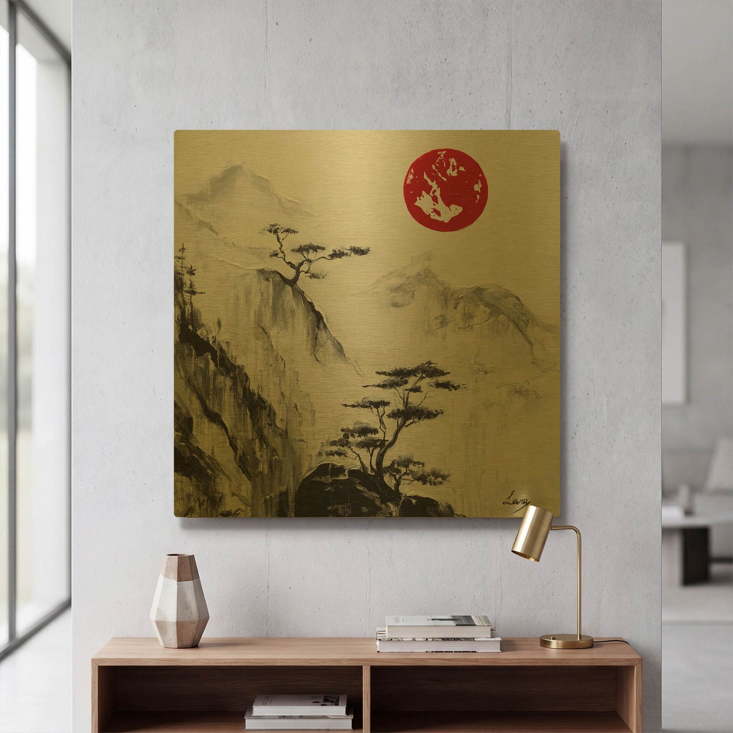 'Crystal Silence' By LUXE Gold Metal Wall Art