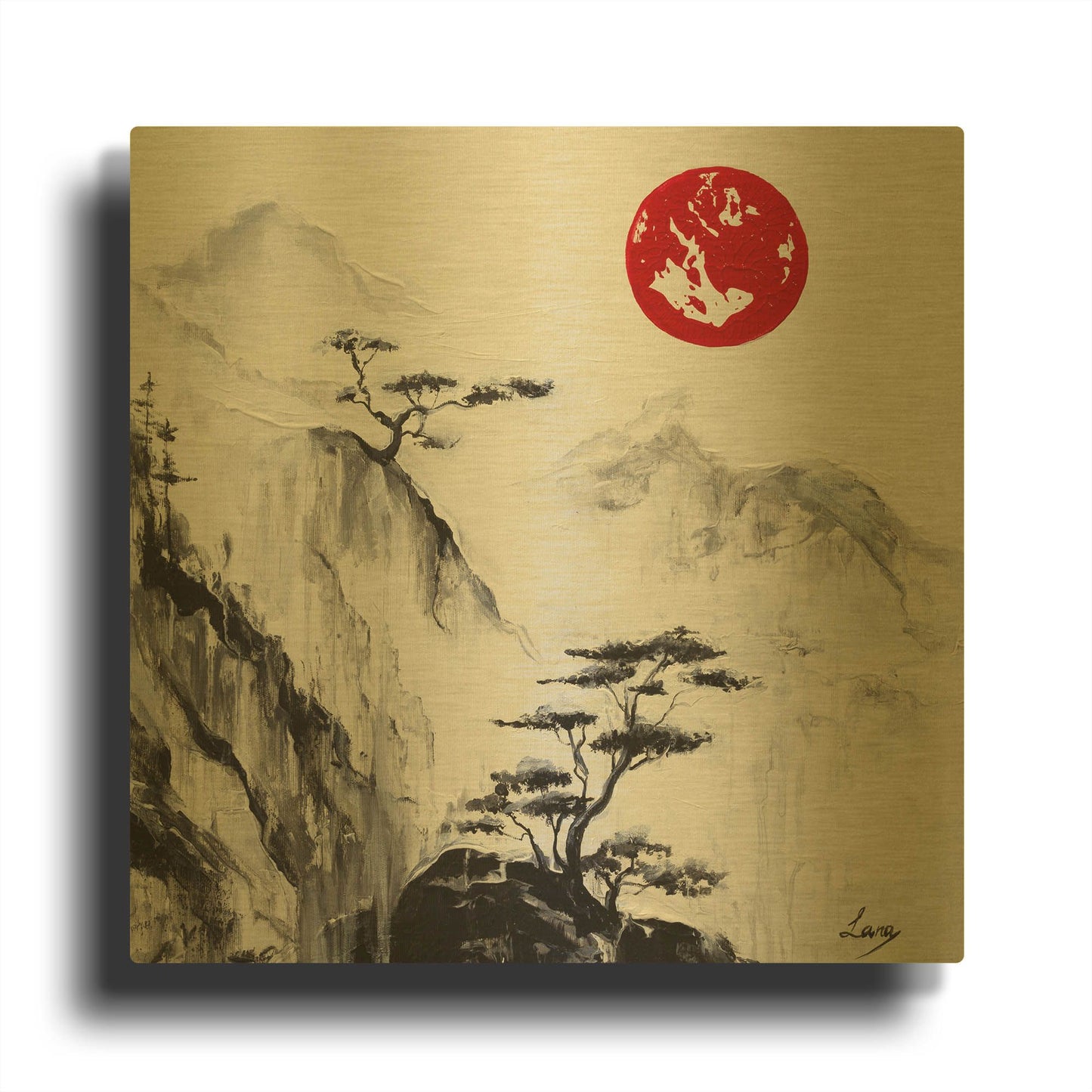 'Crystal Silence' By LUXE Gold Metal Wall Art