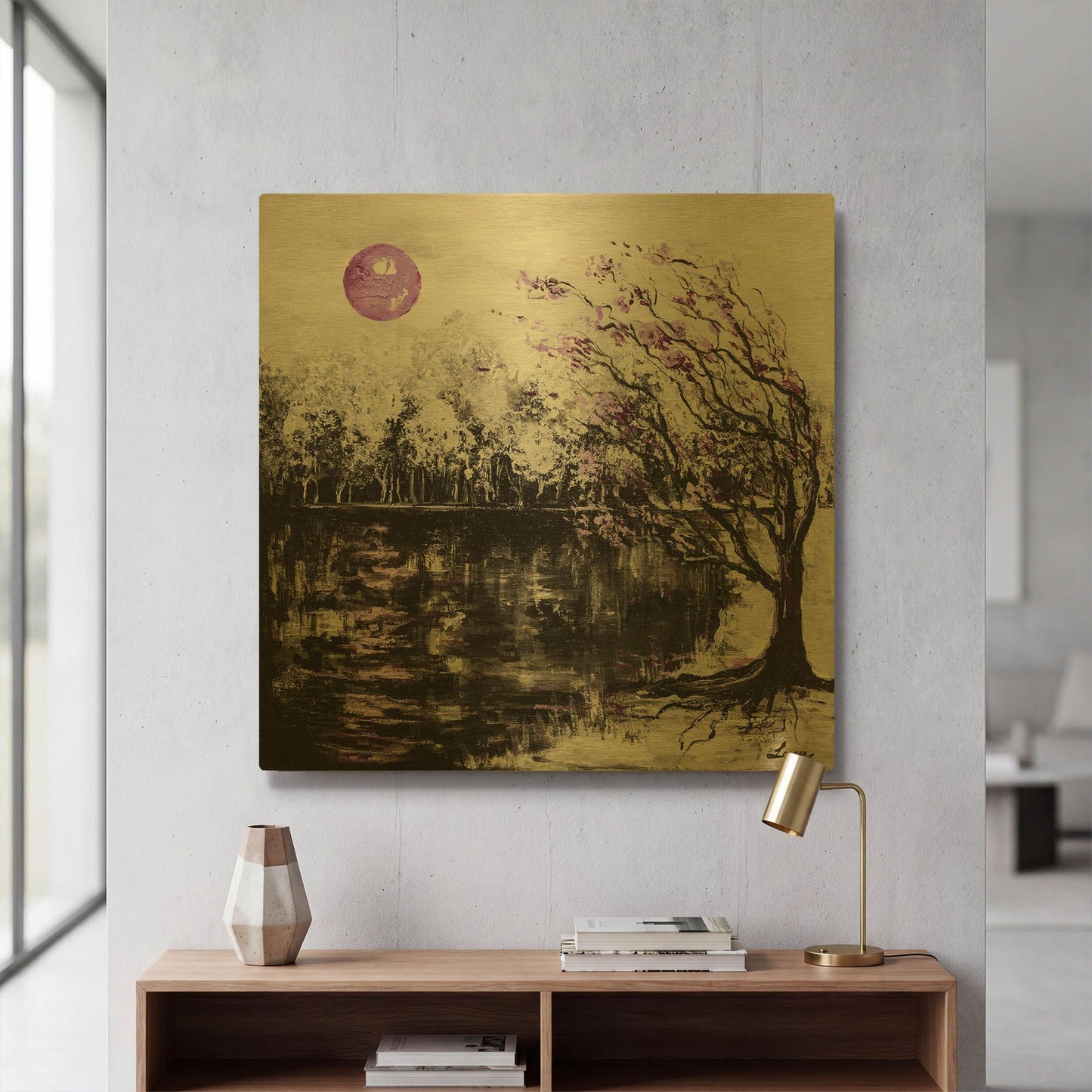 'Flute Melody' By LUXE Gold Metal Wall Art