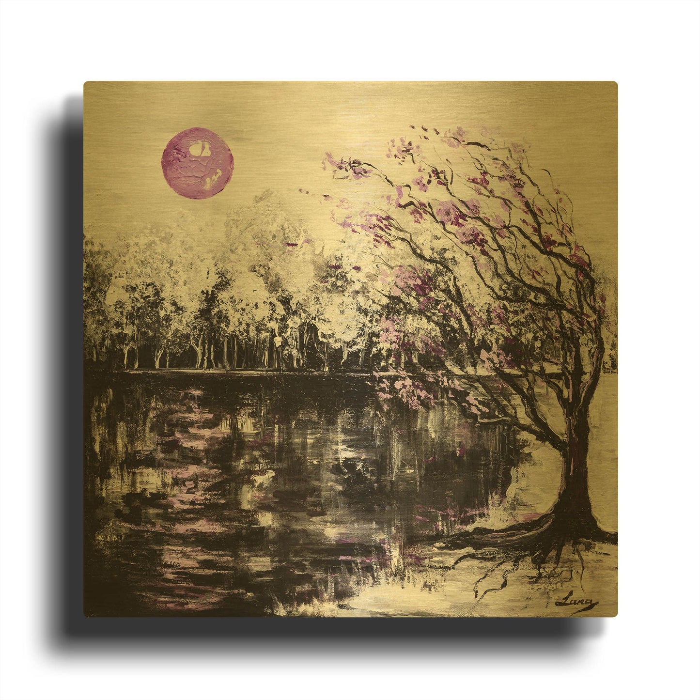 'Flute Melody' By LUXE Gold Metal Wall Art