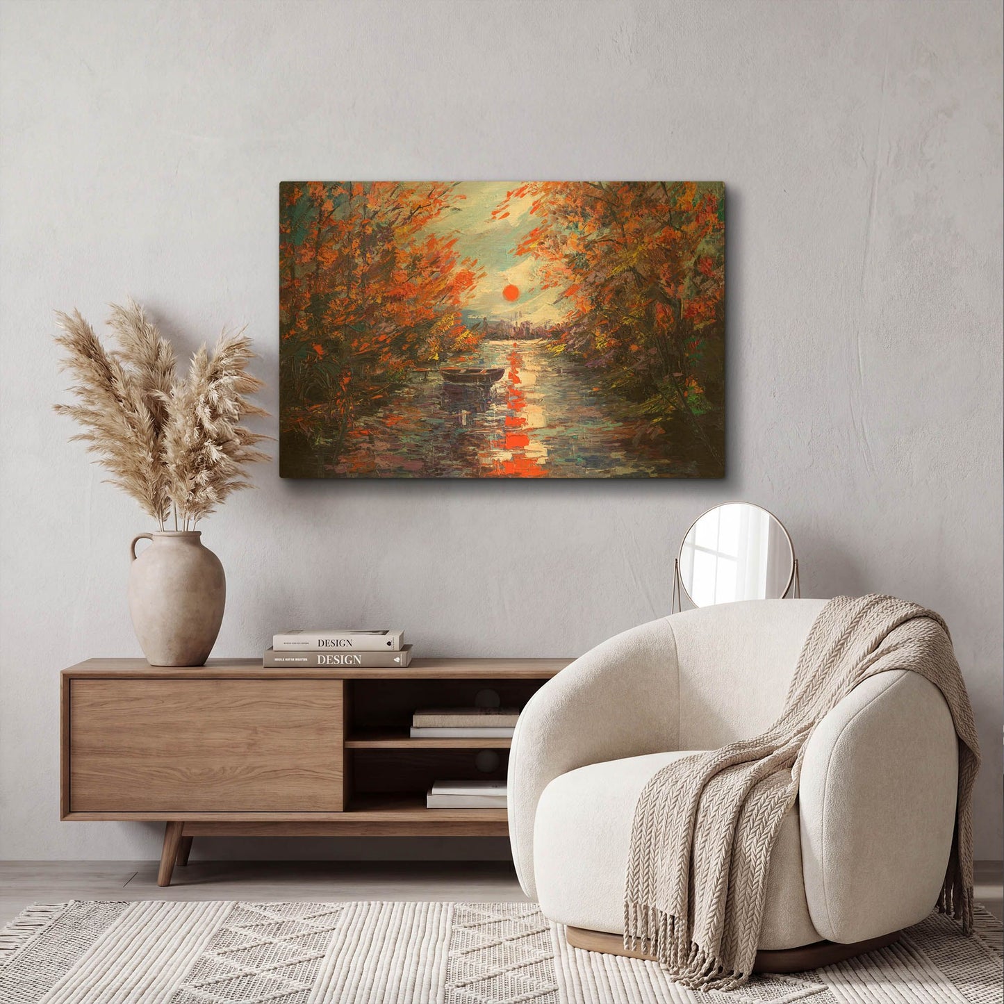 'Fall Of Leaves' By LUXE Gold Metal Wall Art