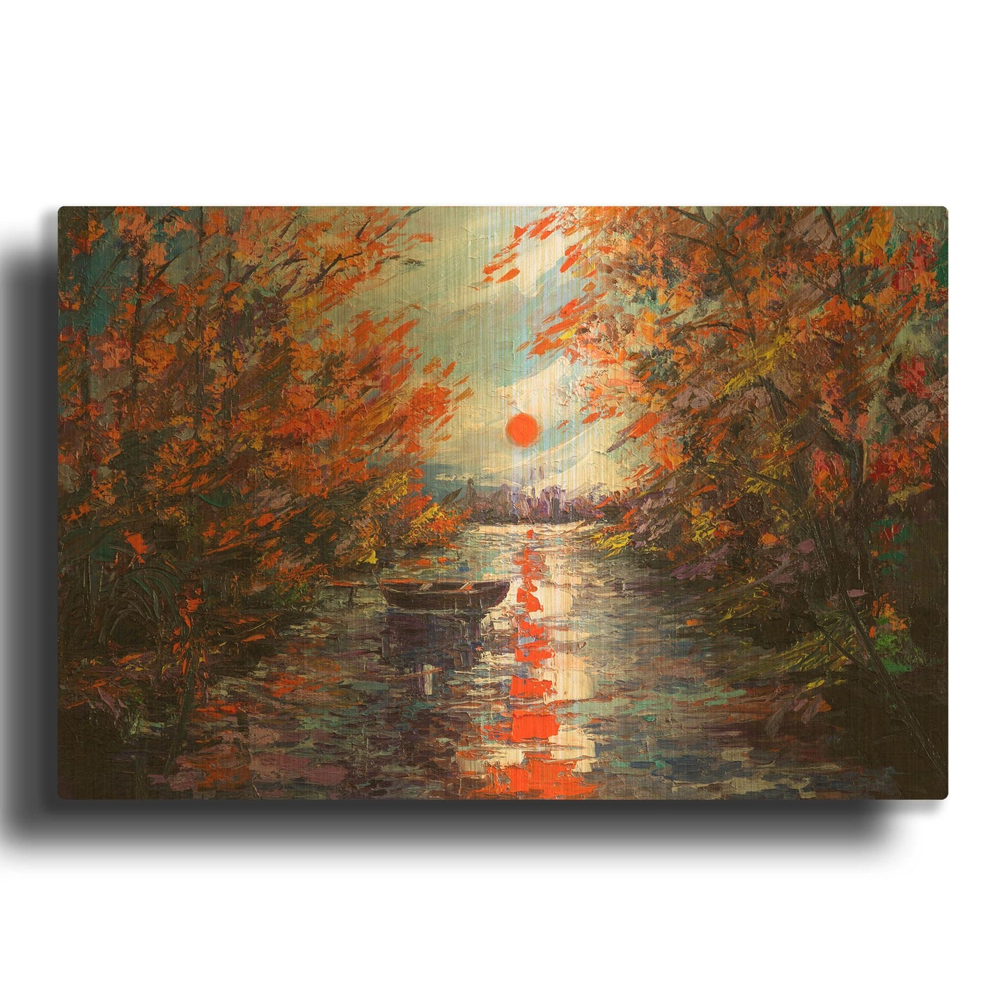 'Fall Of Leaves' By LUXE Gold Metal Wall Art