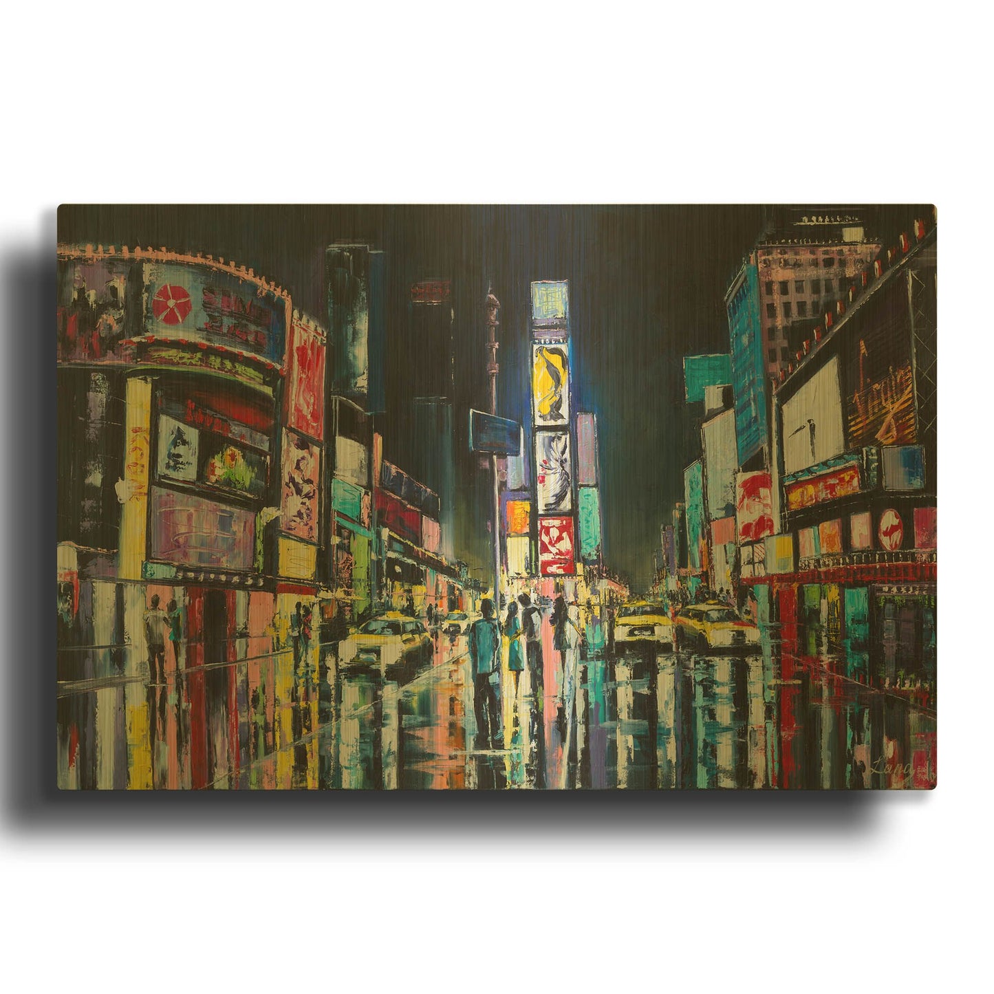 'NY' By LUXE Gold Metal Wall Art
