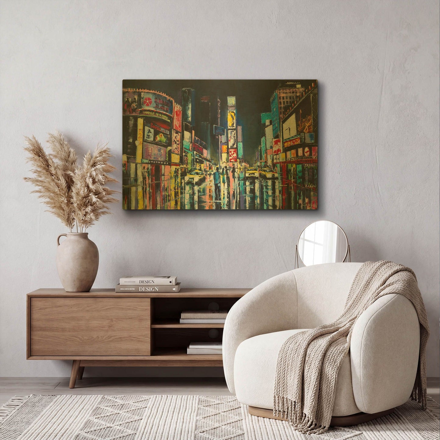 'NY' By LUXE Gold Metal Wall Art