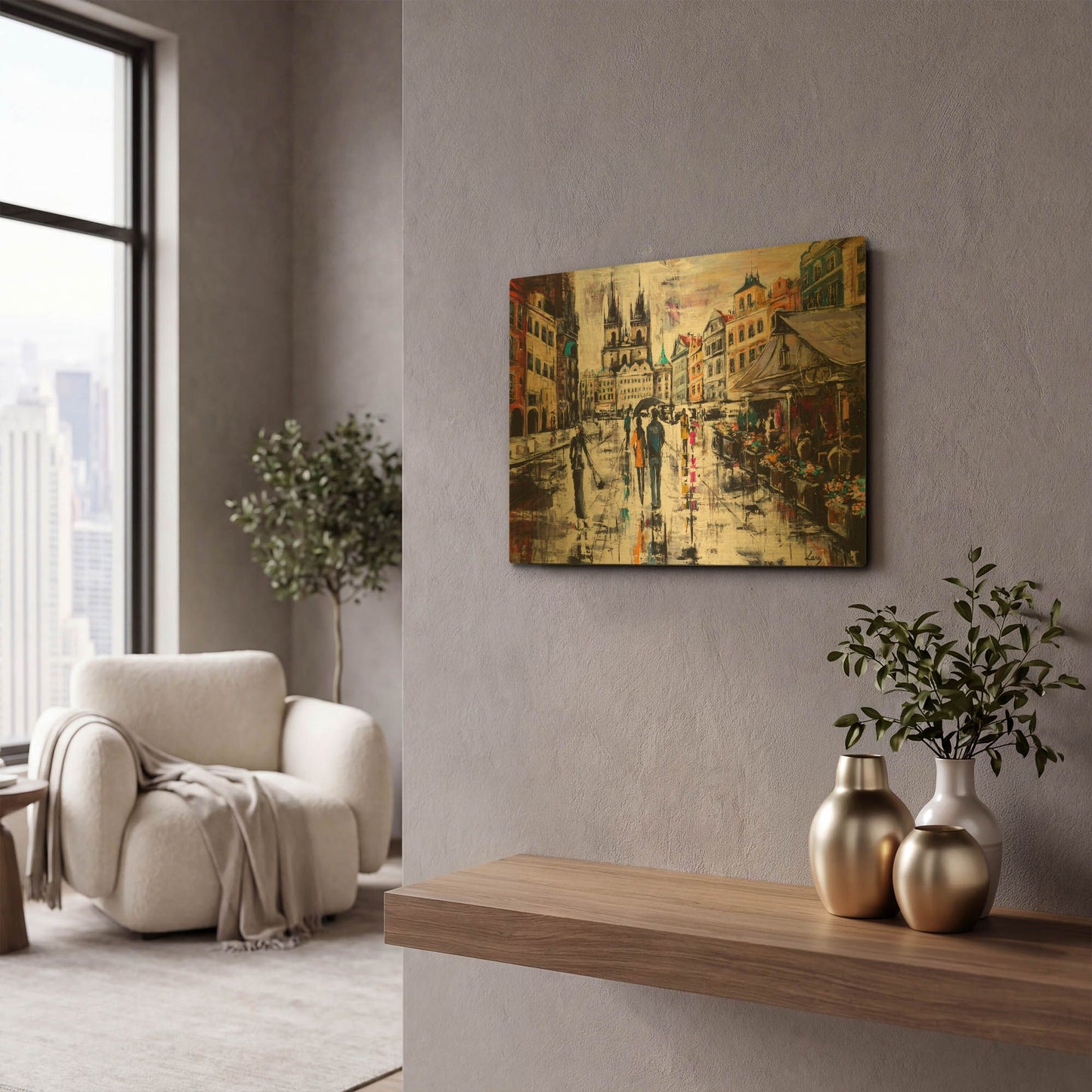 'Prague' By LUXE Gold Metal Wall Art