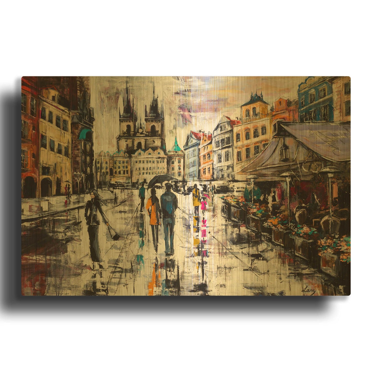 'Prague' By LUXE Gold Metal Wall Art
