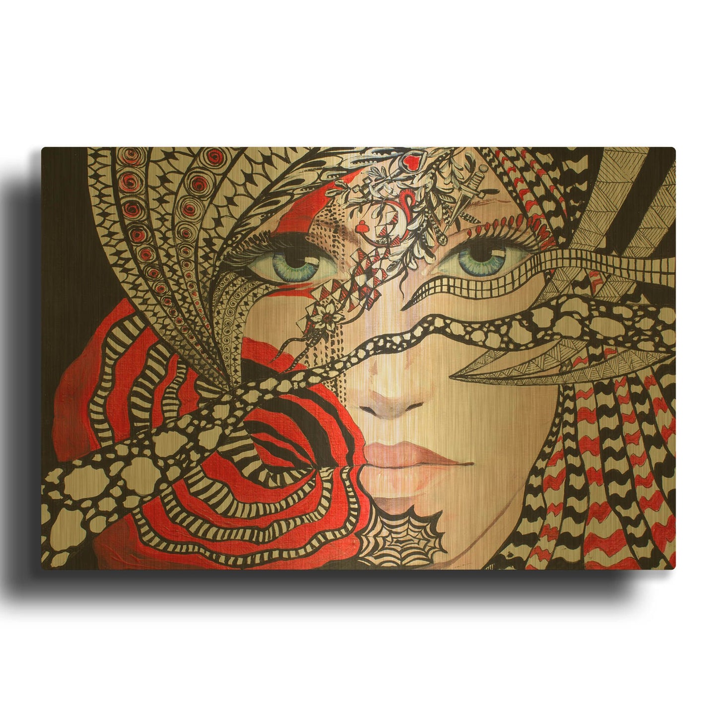 'Cimaruta' By LUXE Gold Metal Wall Art